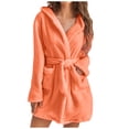 thumbnail image 2 of Gift TIMIFIS Womens Robe Plush Soft Robe , Warm, Fleece Bathrobe Winter Warm Pajamas Shower Nightgown pring/Summer, 2 of 6