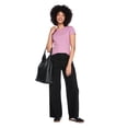 thumbnail image 2 of George Women's Rib Crew-Neck T-Shirt, 2 of 6
