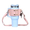 thumbnail image 1 of ZheElen Housse de Tasse en Mousse avec Sangle Réglable pour Bouteille d'Eau de Voyage Style Rose, 1 of 6