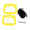 thumbnail image 4 of jinwen 2 Pieces Gymnastics Rings with Webbing Gym Rings for Hotel Home Gym Exercise yellow, 4 of 9