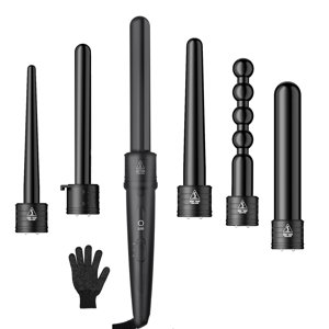 6 in 1 Electric Curling Iron Set Women PTC Quick Heat Interchangeable Ceramic Barrels Hair Curlers