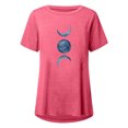thumbnail image 4 of Pompotops Chemises Mode Décontractée pour Femmes Manches Courtes Tee-Shirt Ample Tunique Blouse, 4 of 4