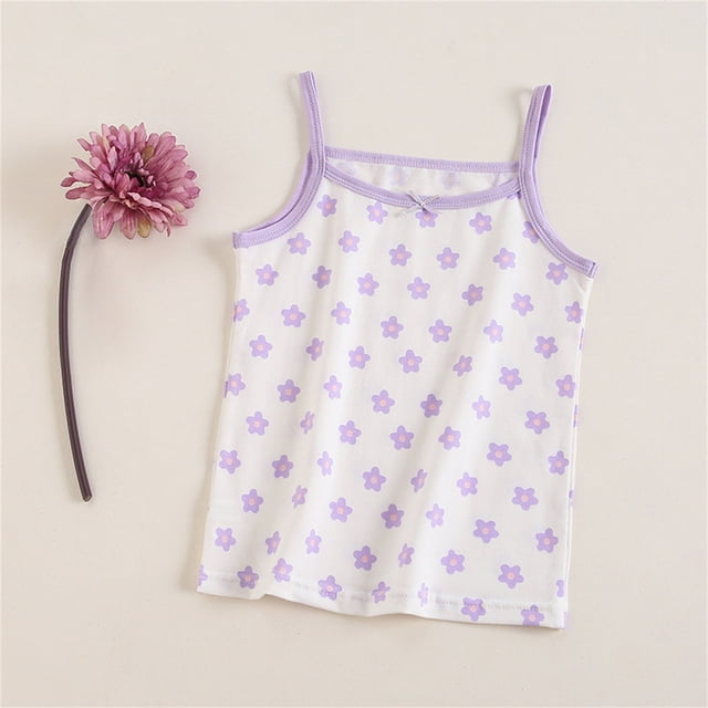 Soki Girls Layer Undershirt Summer T-shirt Base Shirt Round-Neck Camisoles Tops