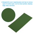 thumbnail image 3 of Unique Bargains Down Jacket Repair Patch 4' x 8', 2 Pack Self Adhesive Nylon Fabric Patch, Light Green, 3 of 5