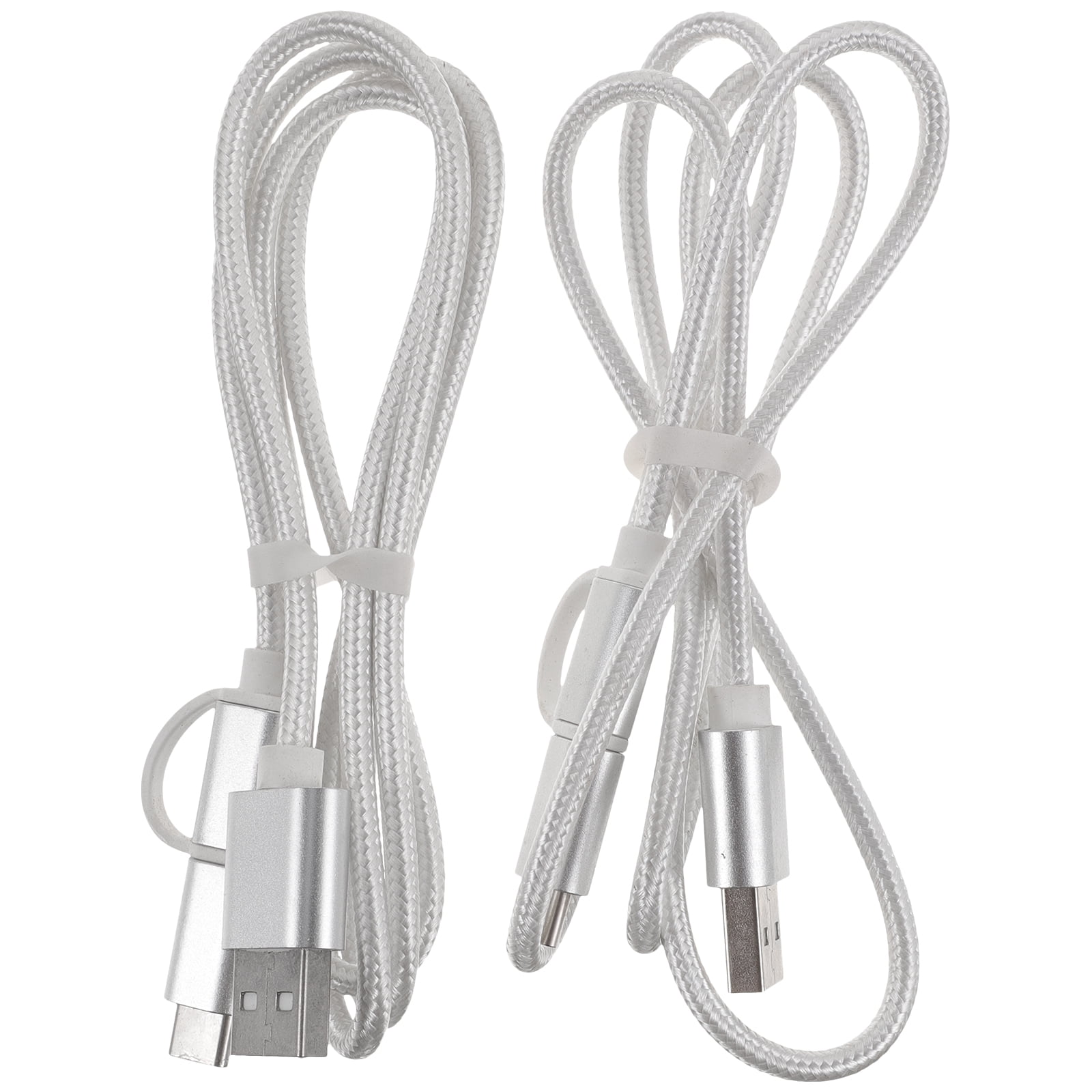 2Pcs USB Type C Cables Portable Charging Cables Fast Charging Data Cables