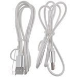2Pcs USB Type C Cables Portable Charging Cables Fast Charging Data Cables