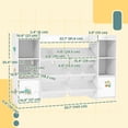 thumbnail image 3 of Qaba Kids Toy Storage Organizer with 8 Removable Storage Bins, White, 3 of 10