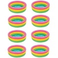 thumbnail image 1 of Intex 34in x 10in Sunset Glow Soft Inflatable Baby/Kids Swimming Pool (8 Pack), 1 of 3