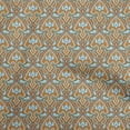 thumbnail image 1 of oneOone Velvet Dark Mustard Fabric Asian Block Craft Projects Decor Fabric Printed By The Yard 58 Inch Wide, 1 of 4