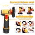 thumbnail image 3 of TFixol 12V High-Speed Mini Angle Grinder with Brush Motor, 19500 RPM, Compact Handheld Cutting and Polishing Tool, Includes 2 Cutting Discs, Ideal for Home DIY Projects (Yellow, Bare Tool), 3 of 6