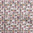 thumbnail image 1 of oneOone Polyester Spandex Maroon Fabric Text Craft Projects Decor Fabric Printed By The Yard 56 Inch Wide, 1 of 5