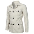 thumbnail image 1 of LOVZFMLL Jackets for Men's Solid Color Button Pocket Long Sleeved Hooded Lapel Casual Jacket, 1 of 9