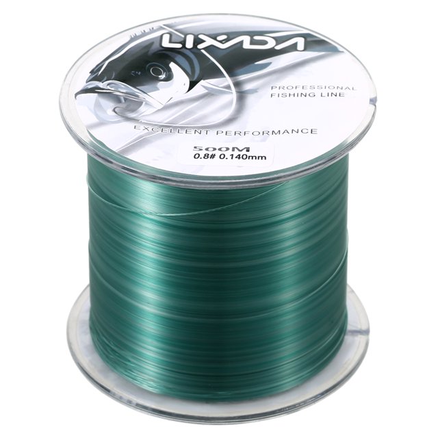 Lixada Ligne de Pêche en Nylon Haute Résistance Premium 500 m Verte (0,8#) - Durable, Résistante à l'Abrasion, Résistance Supérieure aux Nœuds pour une Performance de Pêche Ultime