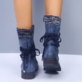 thumbnail image 3 of LSLJS Women's Mid-Calf Winter Snow Boots New Woolen Yarn Snow Back Strap Plus Size Shoes Outdoor Walking Boots, 3 of 8