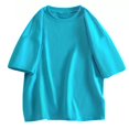 thumbnail image 1 of CHGBMOK Chemises pour Hommes T-Shirts Décontractés Été Col Rond Manches Courtes Hauts Tailles P-4TG, 1 of 7