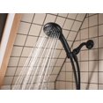 thumbnail image 2 of Moen Beric Robinet de Baignoire et Douche Moderne à Poignée Unique Noir Mat avec Valve de Douche Incluse 82775BL, 2 of 5