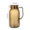 thumbnail image 3 of weibbin Jug Plastic Juices Pitcher PC High Temperature Proof Bar KTV Beverage Jug For Restaurant Fruit Tea 1L, 3 of 6