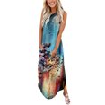 thumbnail image 1 of Robe pour Femmes Haut pour Femmes Robe à Imprimé Intégral Robe Anime à Bretelles Robe à Col Ras du Cou Robes pour Femmes Grande Taille en Liquidation, 1 of 6