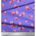thumbnail image 3 of Soimoi Viscose Chiffon Fabric Magnolia Floral Print Sewing Fabric Yard 42 Inch Wide, 3 of 3