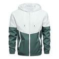 thumbnail image 3 of cllios Color Block Tracksuits for Men Big and Tall Long Sleeve Hoodies and Drawstring Sweatpants Sets Hooded Jackets Sports Matching Suits Mens 2 Piece Outfits, 3 of 8