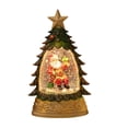 thumbnail image 2 of Aodebiao LED Christmas Tree Night Light Desktop Decor with Glass Cover Holiday Scene Layout Battery Powered Festive Glowing Home Office Decoration Gift, 2 of 5