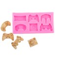 thumbnail image 4 of kurtrusly Festival Non-stick Jelly Cake Chocolate Mousse Pudding Cookies Mould Reusable Bar Dessert Decorating 1Set, 4 of 6