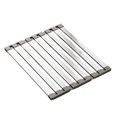 thumbnail image 2 of Lipstore Dish Drying Rack Nonslip over The Sink Stainless Steel Foldable Dish Drainer 38cmx32.5cm, 2 of 8
