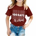 thumbnail image 1 of TZEWGL Chemise Décontractée pour Enfant Mignonne Imprimée Graphique Col Rond Manches Courtes Vêtements pour Filles Garçons Taille 10-11T, 1 of 4