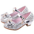 thumbnail image 2 of DPTALR Baby Girls Pearl Crystal Bowknot Sandals Bling Princess Shoes, 2 of 4