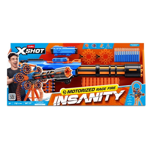 XSHOT Insanity Motorized Rage Fire (72 Darts) by ZURU - Walmart.ca
