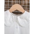thumbnail image 4 of CHUANK T-Shirt Rétro Mignon à Manches Courtes pour Filles Été Col Poupée Manches Bouffantes Style Académique, 4 of 5