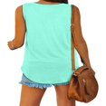 thumbnail image 3 of Women Vest V Neck Sleeveless Solid Color Casual Party Summer Tops, 3 of 9