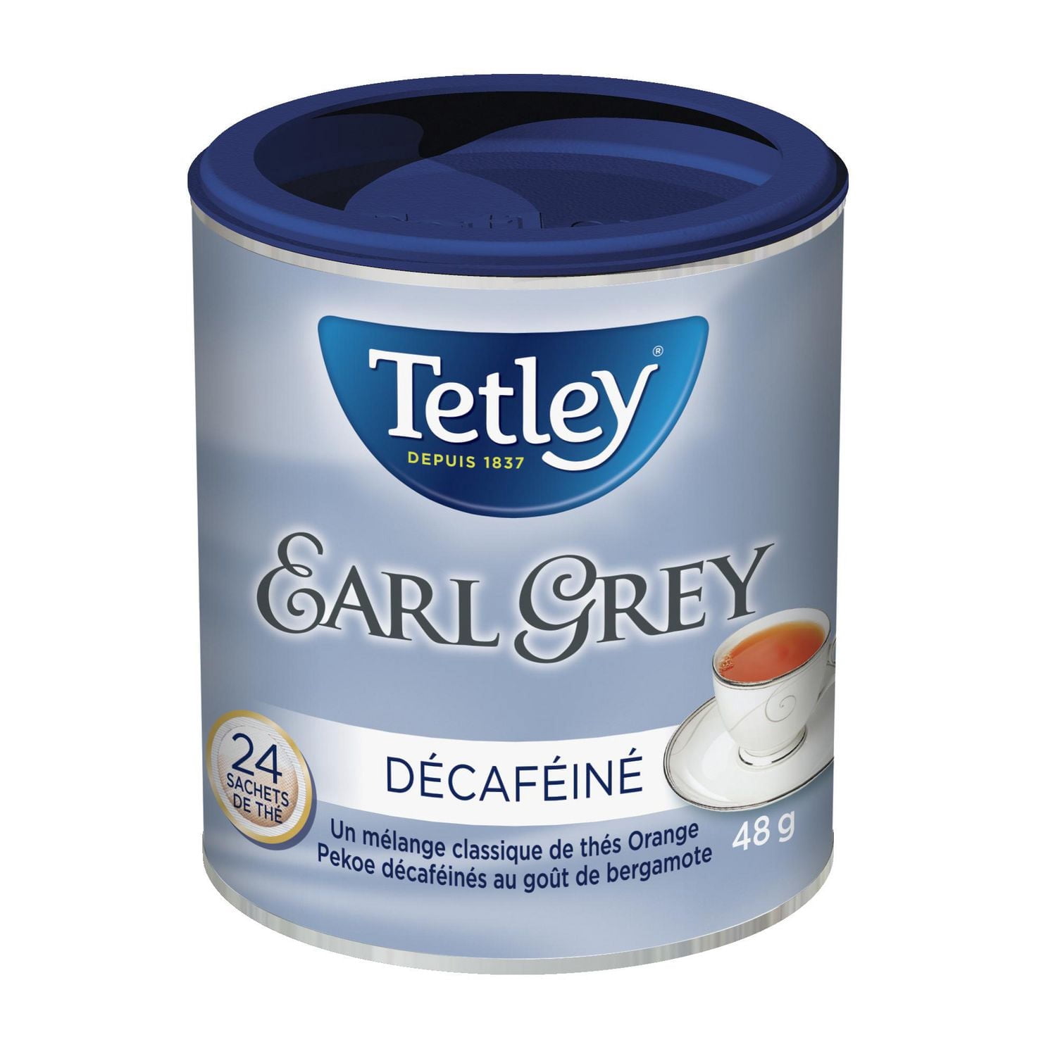 Thé Earl Grey décaféiné de Tetley