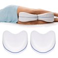 thumbnail image 4 of AMONIDA Knee Pillow,Heart Shaped Leg Pillow Memory Foam Breathable Pressure Fatigue Pain Relief For Back Knee Leg Support,Pressure Relief Pillow, 4 of 7