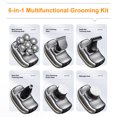 thumbnail image 2 of 6-in-1 Men's Electric Shaver 7 Floating Heads Beard Razor Hair Clipper Facial Cleaner Massager Body Hair Nose Hair Trimmer Washable Rechargeable LED Digital Display, 2 of 8