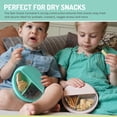 thumbnail image 2 of Melii Spin Snack Container, Food Storage for Kids 12 months +, 3 Compartments - Blue - 1 unit, 2 of 6