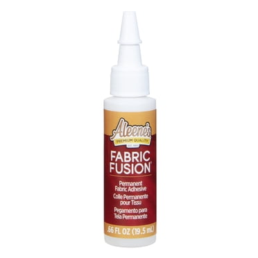 Aleene's Fabric Fusion Permanent Adhesive, 0.66 oz, Flexible, Washable, Fast Drying Fabric Glue