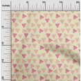 thumbnail image 1 of oneOone Silk Tabby Fabric Triangle Block Print Fabric By The Yard 42 Inch Wide, 1 of 4