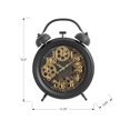 thumbnail image 4 of Monarch Specialties I 9014 - Horloges, Ronde 12 Pouces, Mécanisme à Engrenages, Horloge de Table, Noir, Transitionnel, 4 of 4
