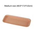 thumbnail image 3 of Indoor Outdoor Flower Pot Plant Saucer Drip Trays Resin Rectangle Plate, 3 of 8