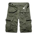 thumbnail image 1 of Mens Shorts Men Casual Solid Fashion Zipper Button Pockets Cropped Cargo Shorts, 1 of 1