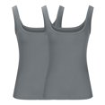 thumbnail image 3 of Timegard Camisole pour Femmes 2 Pcs Grande Taille Col Rond Sans Manches Coupe Ajustée Confortable Décontractée Débardeur, 3 of 4