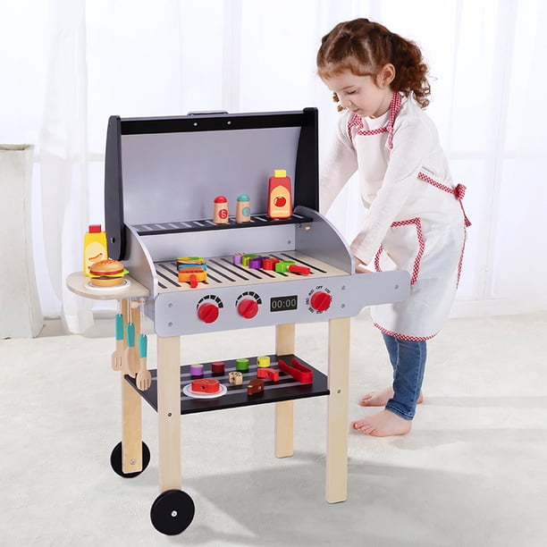 Jeu De Grillade Pour Enfant 21 Pièces – Barbecue Factice En ABS