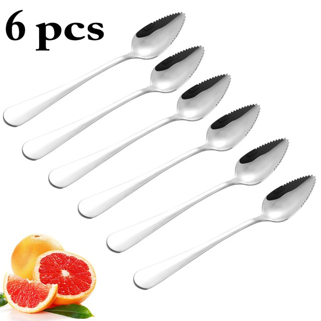 Fruit Spoon Stainless Steel Dessert Spoon Serving Spoon for Grapefruit
