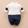 thumbnail image 2 of PatPat Baby Gentleman Faux-two Long Sleeve Jumpsuit (loose shape), 2 of 8