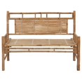 thumbnail image 2 of vidaXL Garden Bench with Cushion 120 cm Bamboo, 2 of 5