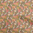 thumbnail image 1 of oneOone Rayon Dark Peach Orange Fabric Tropical Craft Projects Decor Fabric Printed By The Yard 56 Inch Wide, 1 of 5