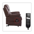 thumbnail image 4 of Lift Chair Remote Replacement, 5 Pin 2 Button Power Recliner Remote for Okin Limoss Pride - Straight, 4 of 5