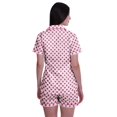 thumbnail image 4 of Moomaya Ensemble de Nuit pour Femmes à Manches Courtes, Chemise-Short à Boutons et Short, 4 of 6
