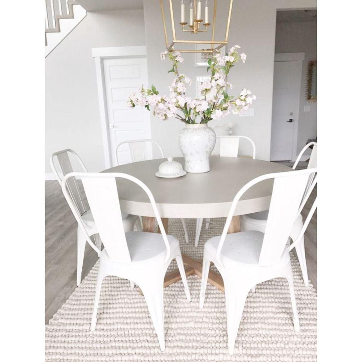 Heavenly Collection Metal Dining Chair SET OF 2